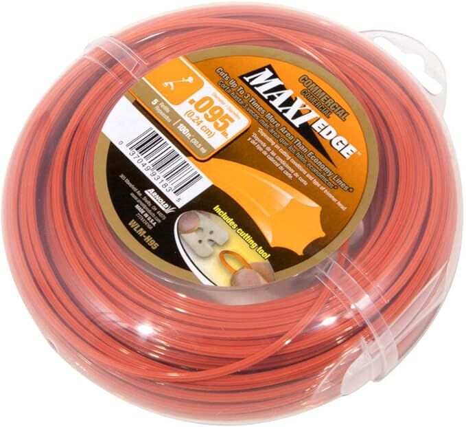 Arnold Maxi Edge Commercial Trimmer Line, .095-In X 100-Ft