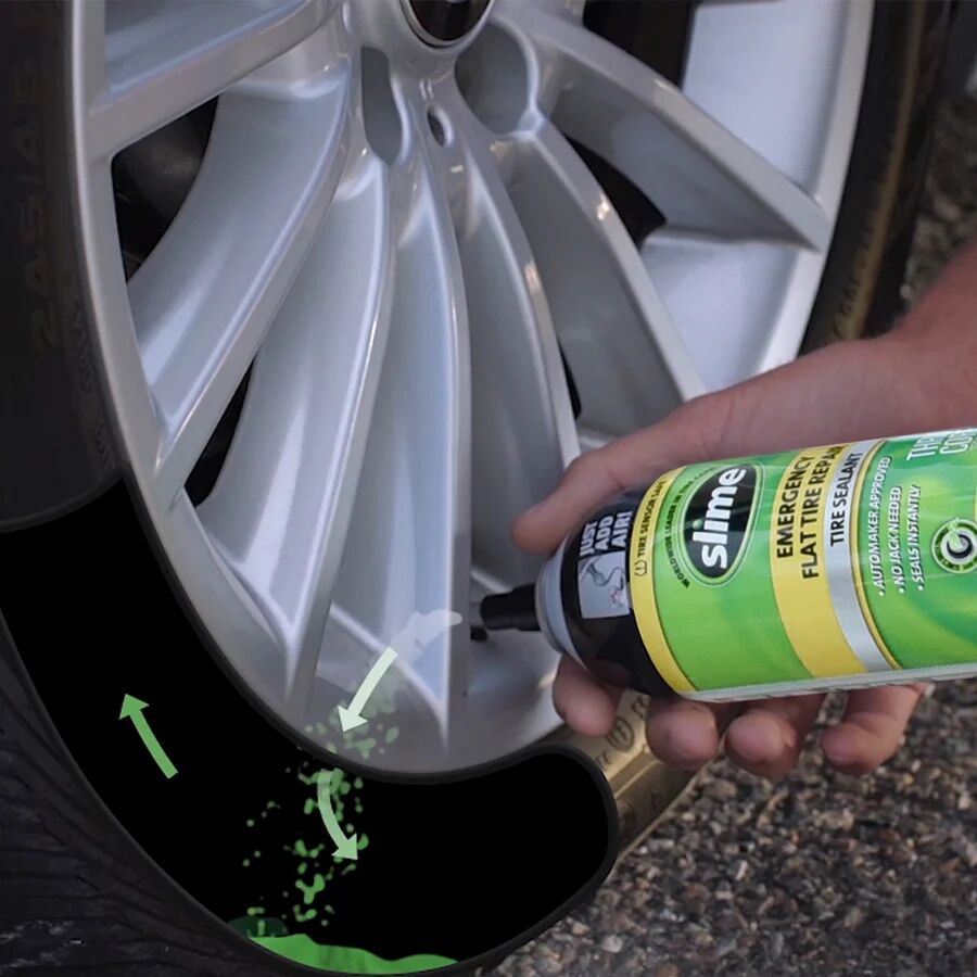 Slime Thru-Core Emergency Tire Sealant, 14-Oz