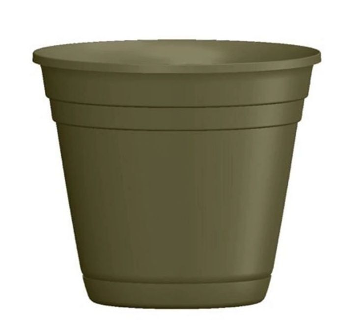 Southern Patio Rolled Rim Plastic Planter, 12-1/2-In x 11-In