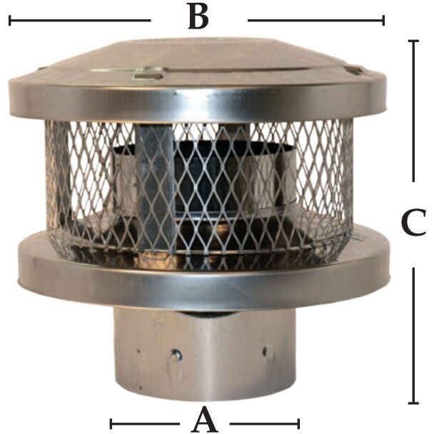 AmeriVent Model HS/HSS Multi-Purpose Chimney Cap With Arrestor