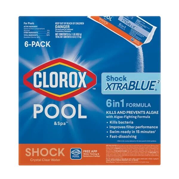 Clorox Pool & Spa Shock XtraBlue2, 6-Pk