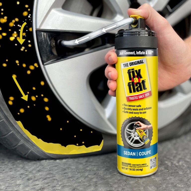 Fix-A-Flat Aerosol Tire Inflator, 24-Oz