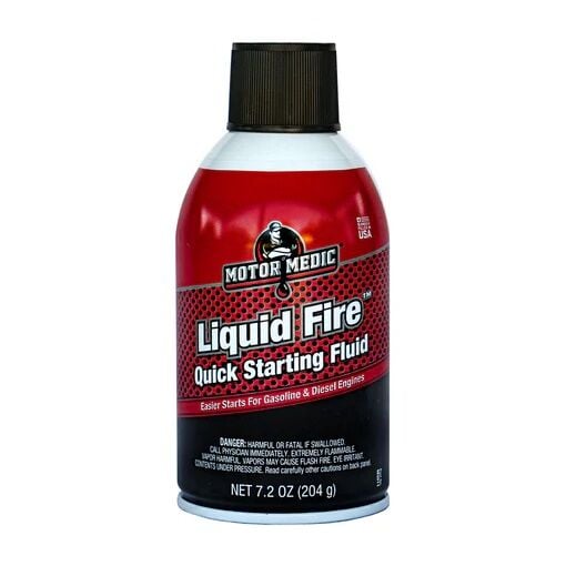 Motor Medic Liquid Fire Quick Starting Fluid, 7.5-Oz