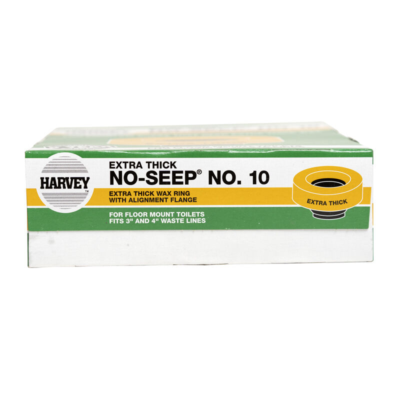 Harvey No-Seep No. 10 Extra Thick Standard Wax Gasket, 3-In To 4-In