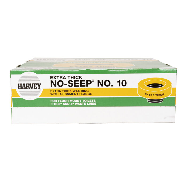 Harvey No-Seep No. 10 Extra Thick Standard Wax Gasket, 3-In To 4-In