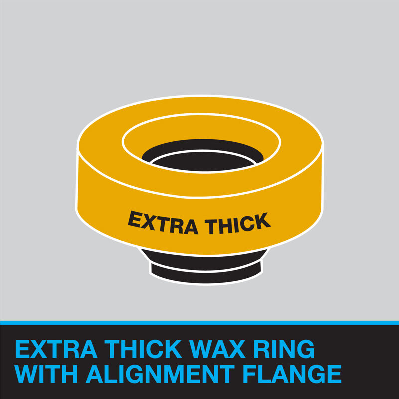 Harvey No-Seep No. 10 Extra Thick Standard Wax Gasket, 3-In To 4-In