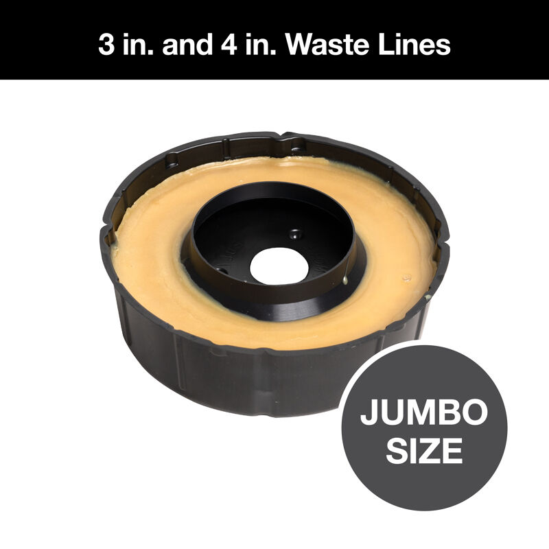 Harvey No-Seep No. 10 Extra Thick Standard Wax Gasket, 3-In To 4-In