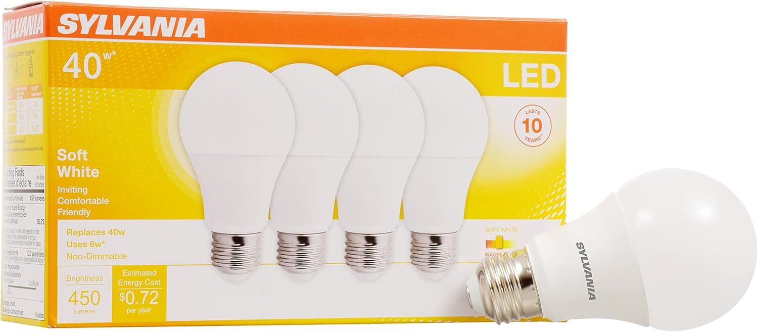 Sylvania LED Bulb, 40-W, 4-Pk