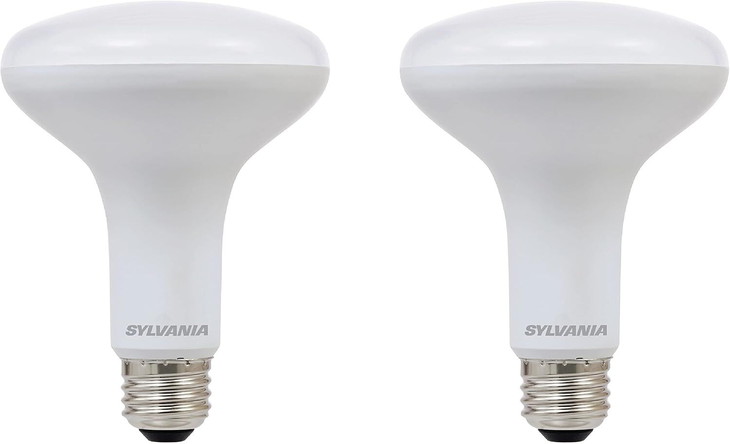 Sylvania BR30 8 Watt Frosted Daylight Dimmable LED Flood Light Bulb, 2-Pk