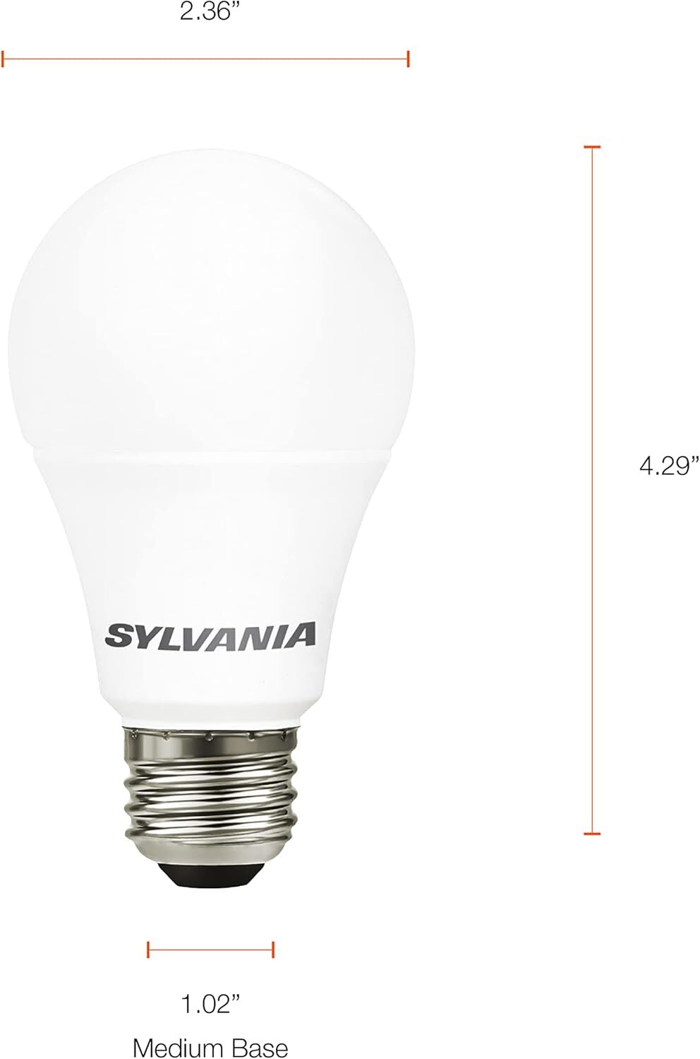 Sylvania A19 LED Light Bulb, 100-W, 4-Pk