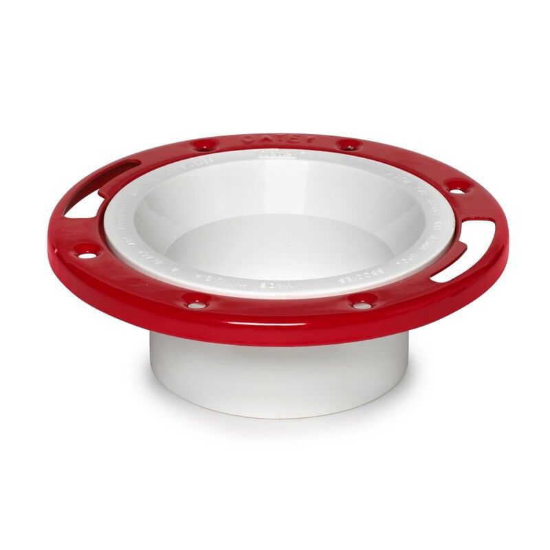 Oatey PVC Level-Fit Closet Flange With Metal Ring