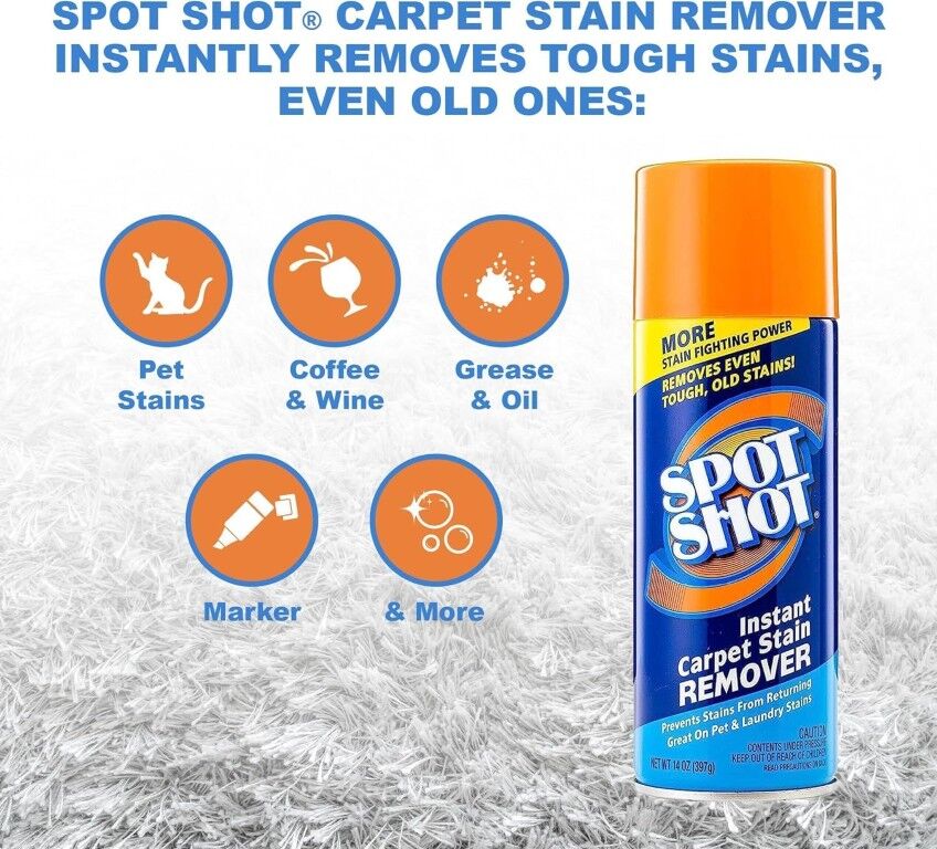 Spot Shot Instant Carpet Stain Remover, 14-Oz