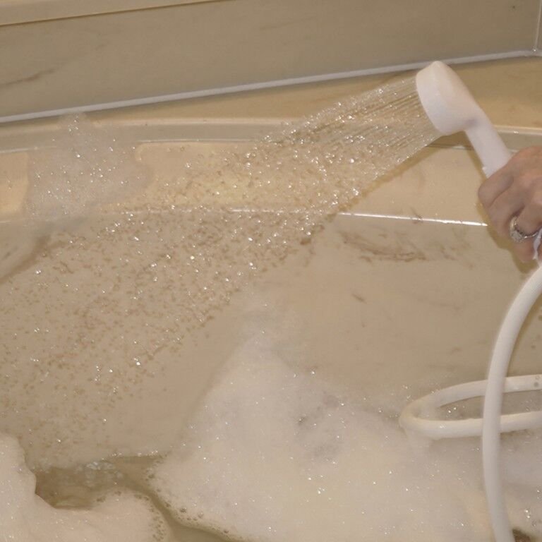 Danco VersaSpray 2.2 GPM Portable Hand Held Shower Head Sprayer For Bathtubs Without Diverter