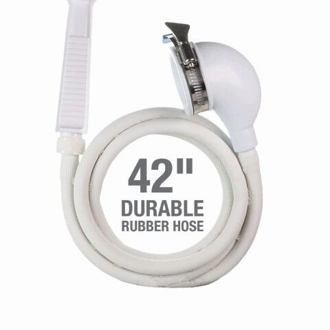 Danco VersaSpray 2.2 GPM Portable Hand Held Shower Head Sprayer For Bathtubs Without Diverter