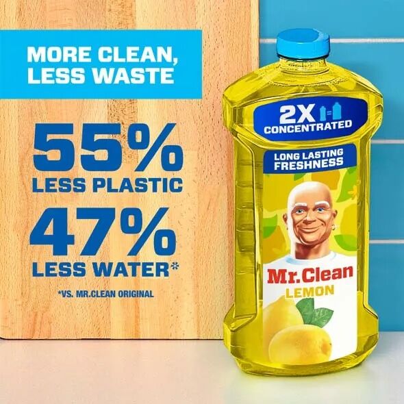 Mr. Clean Lemon 2X Concentrated All Purpose Cleaner, 23-Oz