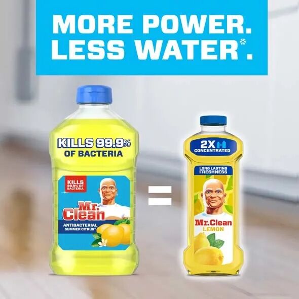 Mr. Clean Lemon 2X Concentrated All Purpose Cleaner, 23-Oz
