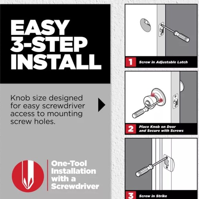 Kwikset Cove Venetian Bronze Hall/Closet Door Knob