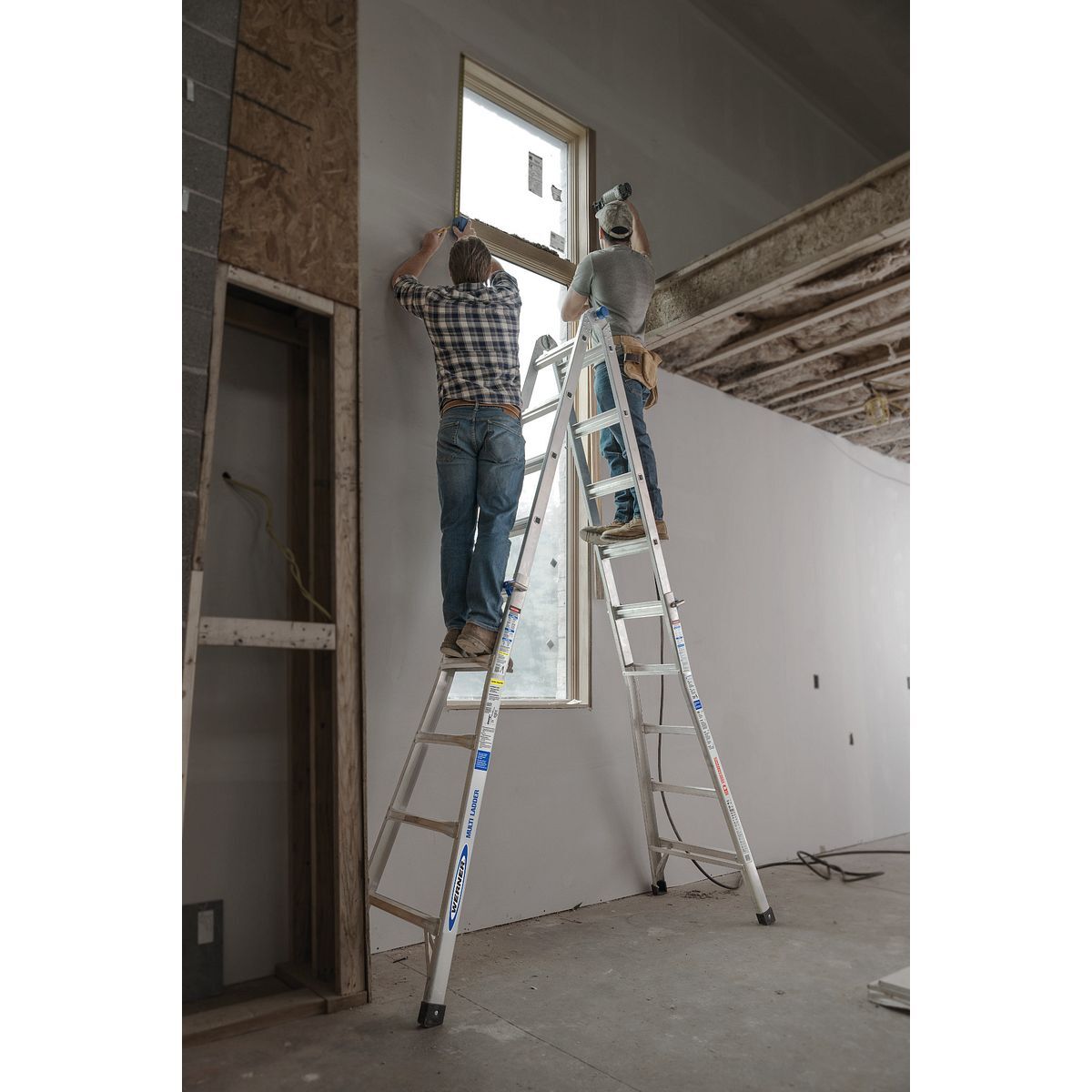 Werner MT-22 Multi-Position Ladder, Type IA, Load Capacity 300-Lb, 22-Ft