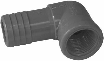 Genova Insert Reducing Elbow, Female, Poly - 1 in X 3/4 in