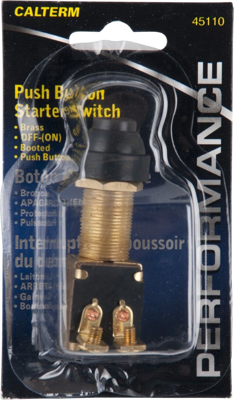 Calterm Heavy Duty Push Button Starter Switch, 15-A