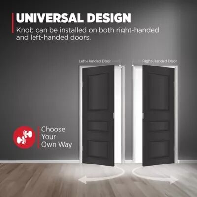 Kwikset Polished Brass Bed/Bath Juno Door Knob