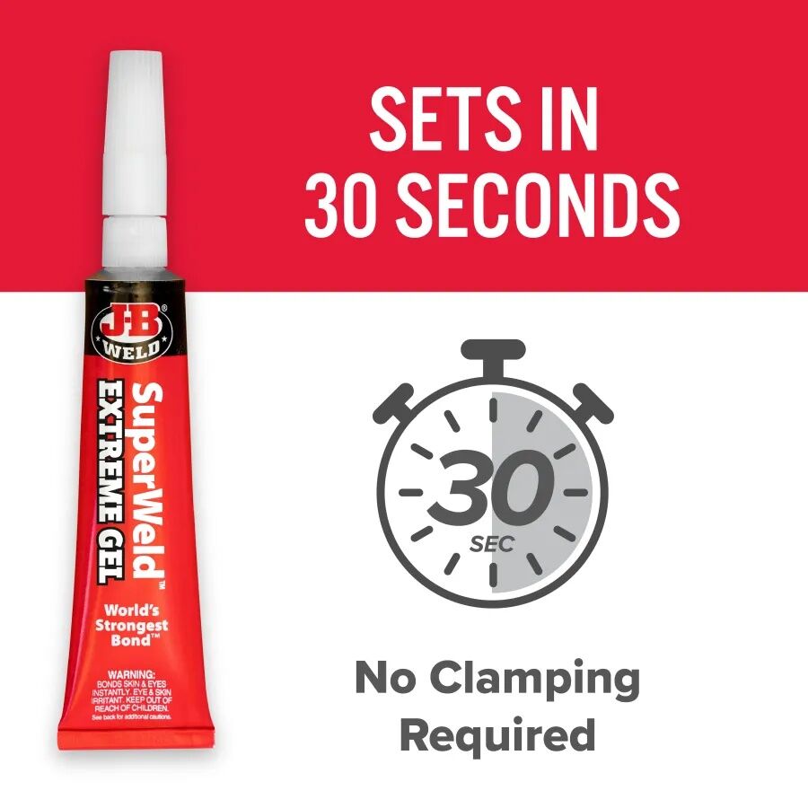 J-B Weld SuperWeld Extreme Instant Adhesive, 15-g