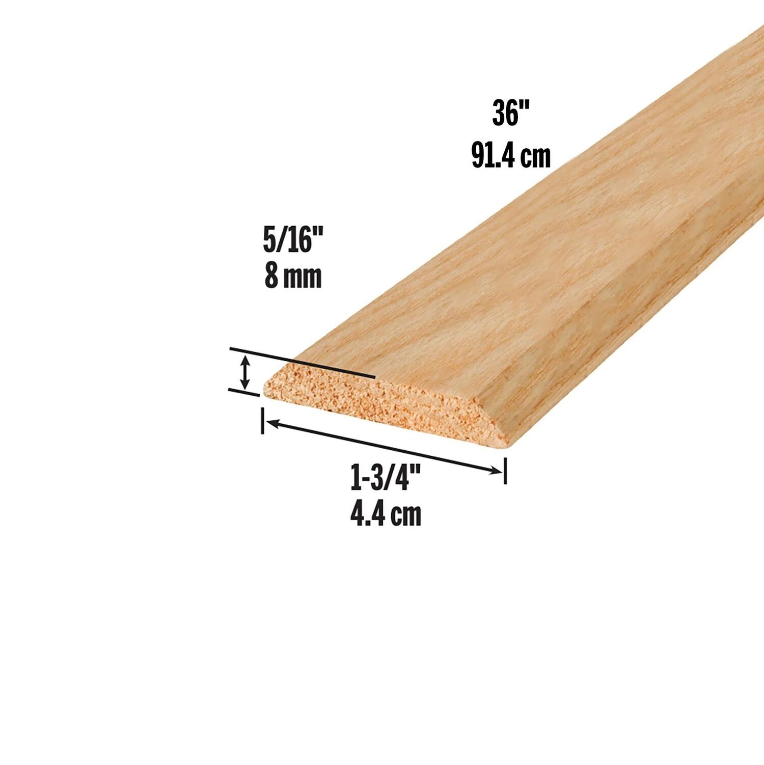 M-D Building Products Natural Hardwood Flat-Profile Doorway Threshold, 5/16-In x 1-3/4-In x 36-In