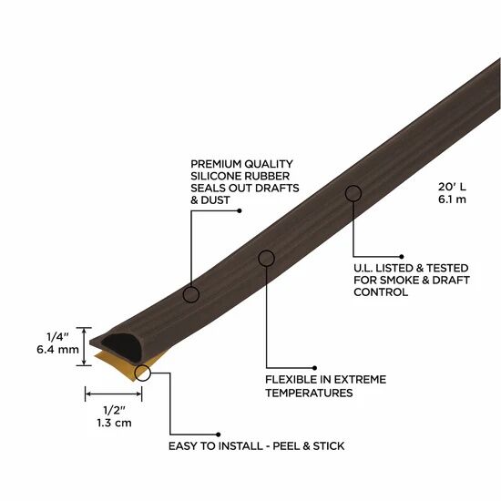M-D Building Products Silicone Gasket Seal For Doors And Windows, 20-Ft