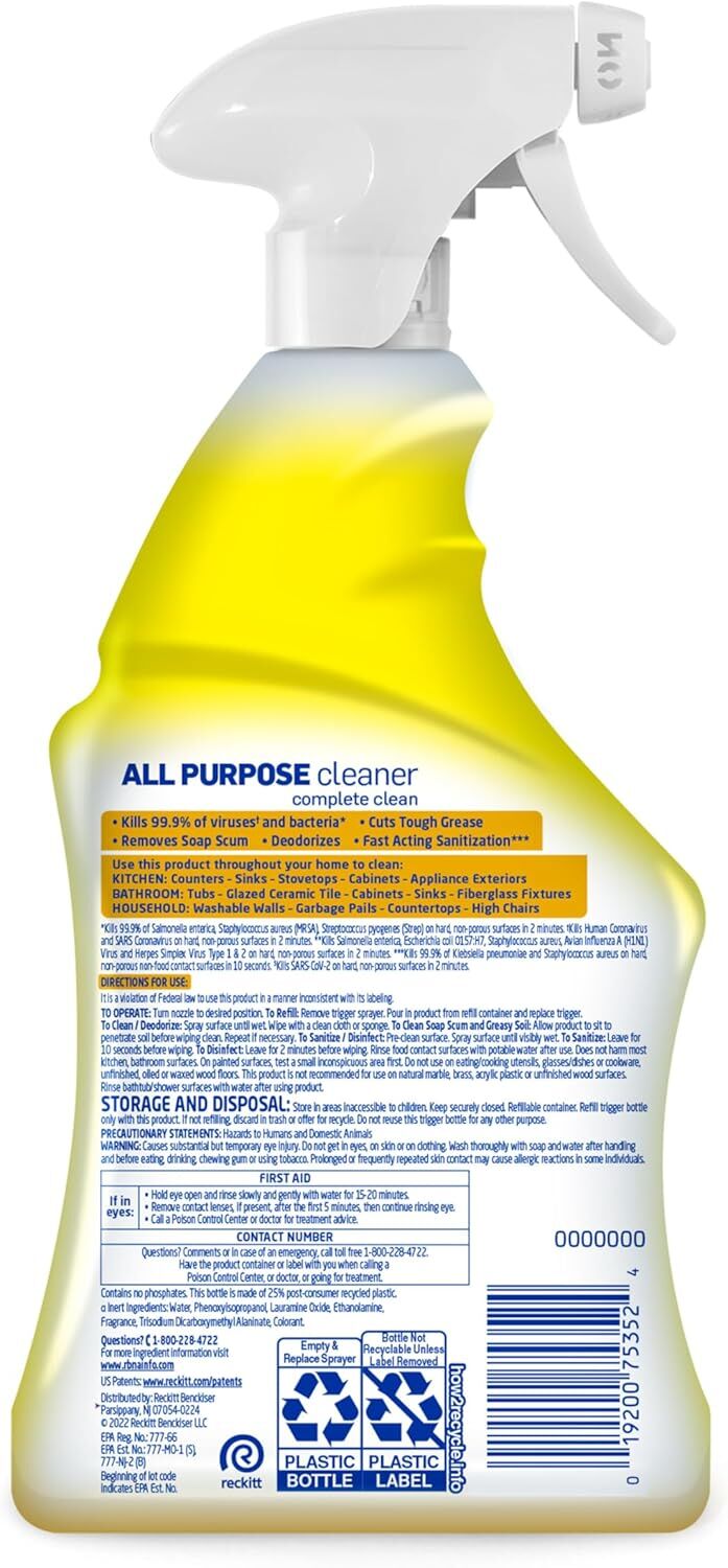 Lysol Lemon Breeze All-Purpose Cleaner, 32-Oz