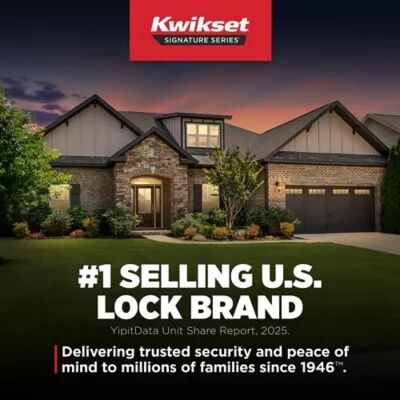 Kwikset Copa Security Set Deadbolt Keyed One Side Door Knob