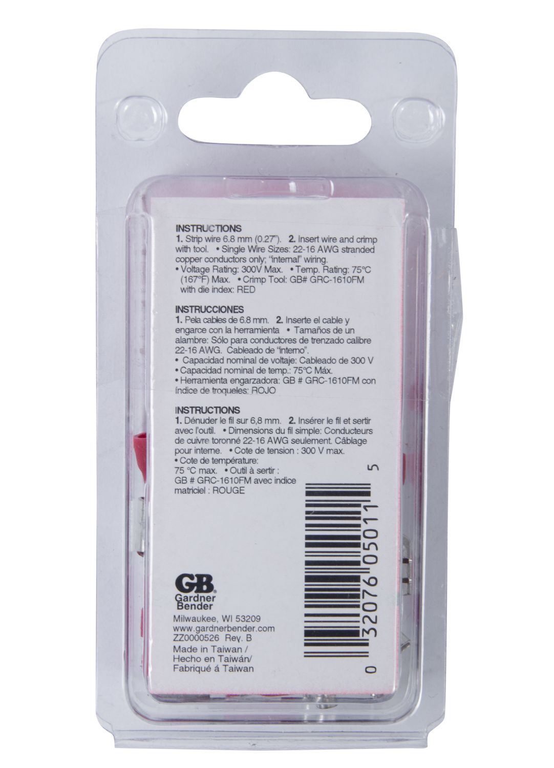 Gardner Bender Vinyl-Insulated Disconnect Female, #22-#16, 21-Pk