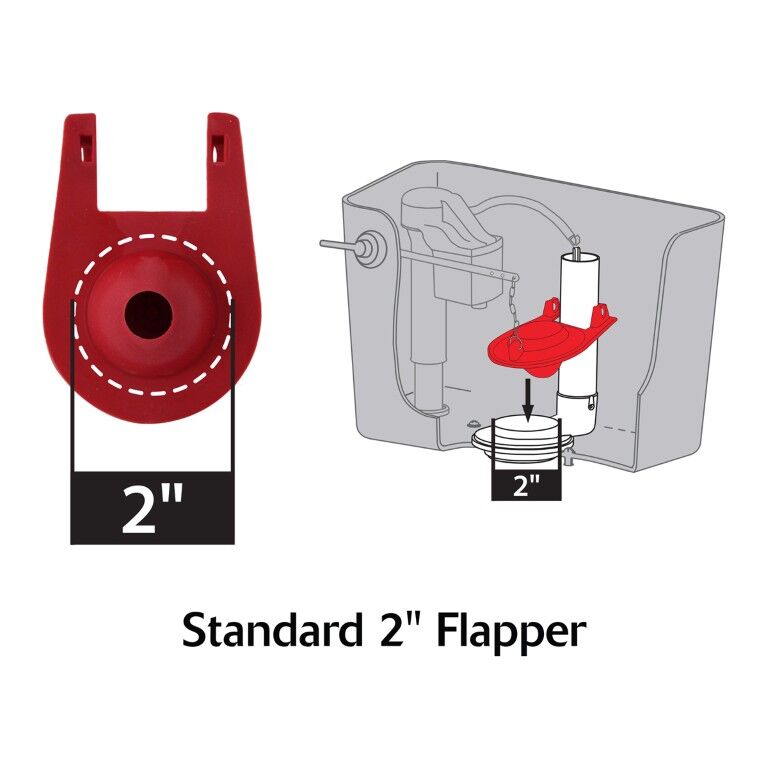Korky Universal Toilet Flapper, 2-In