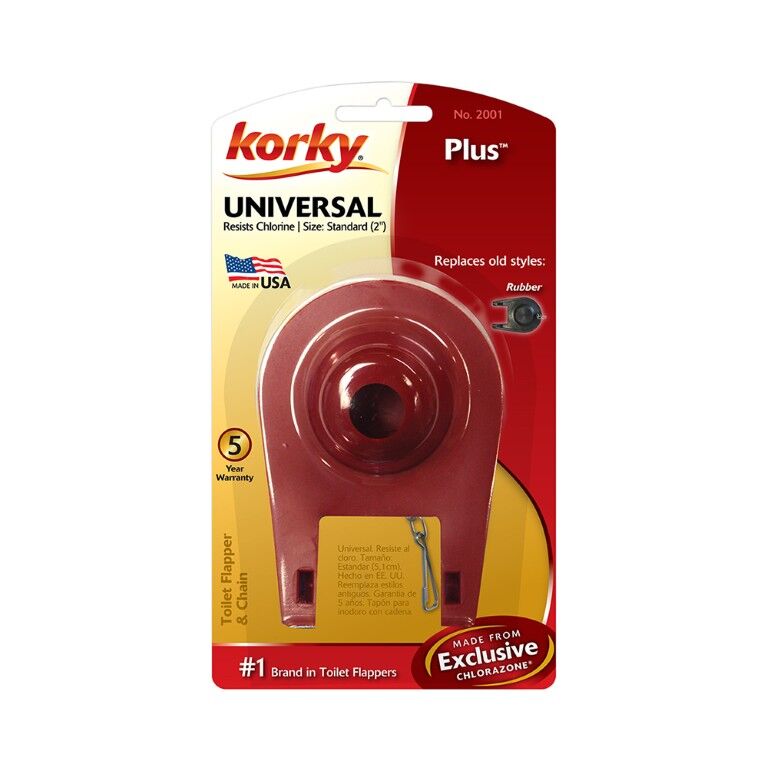 Korky Universal Toilet Flapper, 2-In