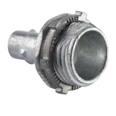 Halex Zinc Flex Screw-In Metallic Conduit Connector, 1/2-In