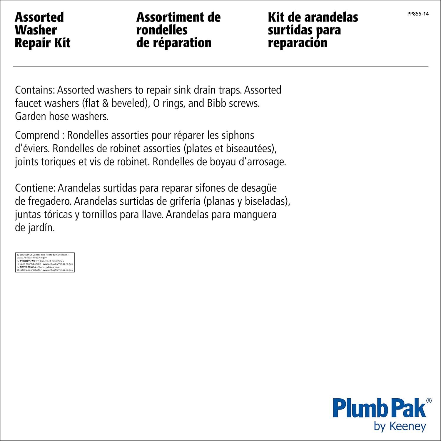 Plumb Pak washer Assortment Repair Kit