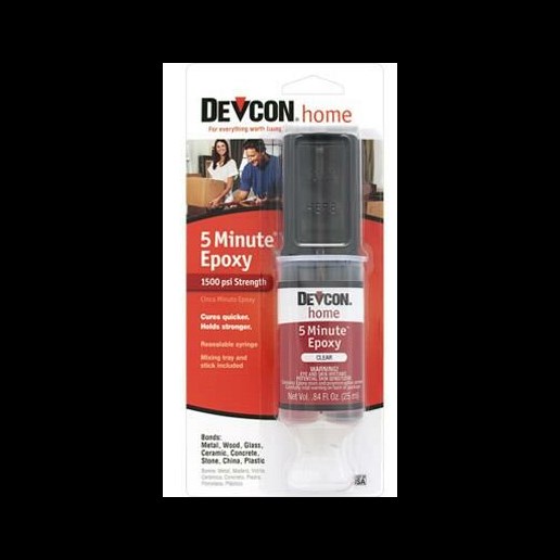 Devcon 5 Minute Fast-Drying Epoxy - Clear, 25 ml