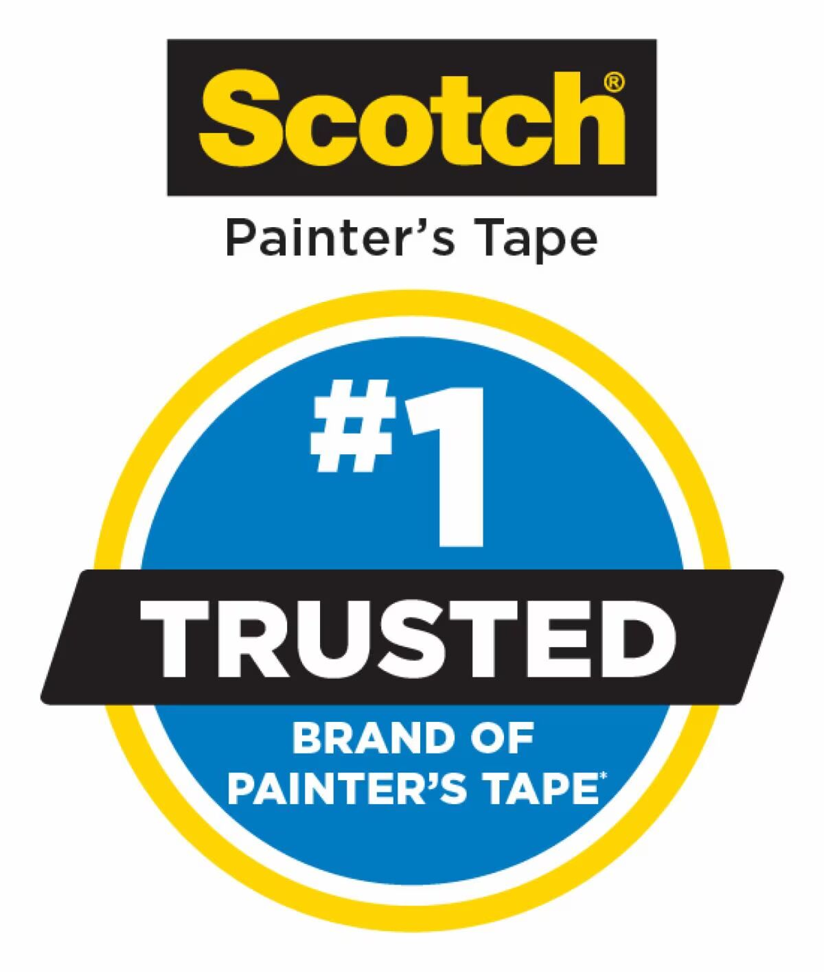ScotchBlue Original Painter’s Tape 2090, 1.88-In x 60-Yd, 3-Pk