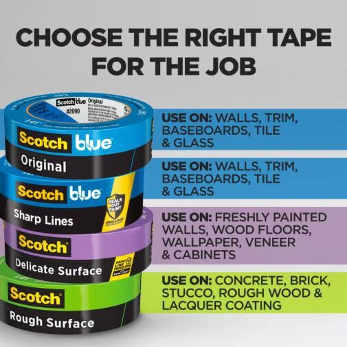 Scotchblue Sharp Lines Painter's Tape, .94-In X 60-Yd