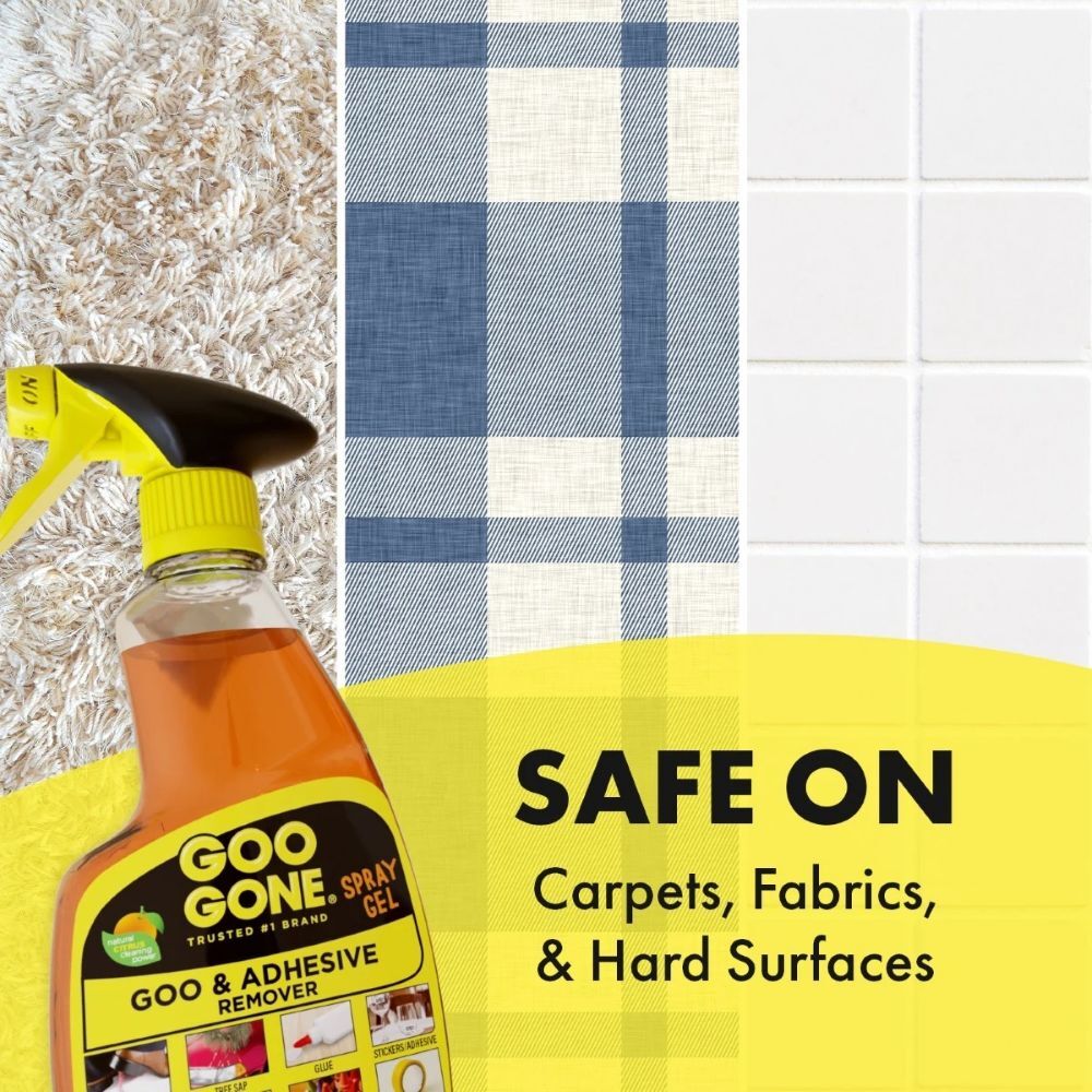 Goo Gone Goo & Adhesive Remover Spray Gel, 12-Oz