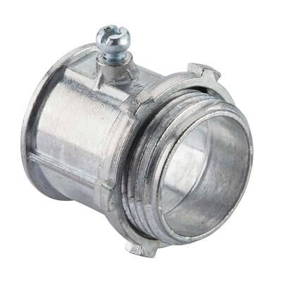 Halex EMT Zinc Set Screw Connector, 1/2-In, 5-Pk