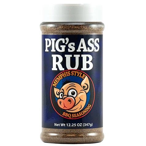 Pig's Ass Memphis Style BBQ Rub, 12.25-In