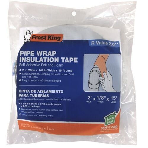 Frost King Pipe Insulation Tape, 2 X 1/8-In X 15-Ft
