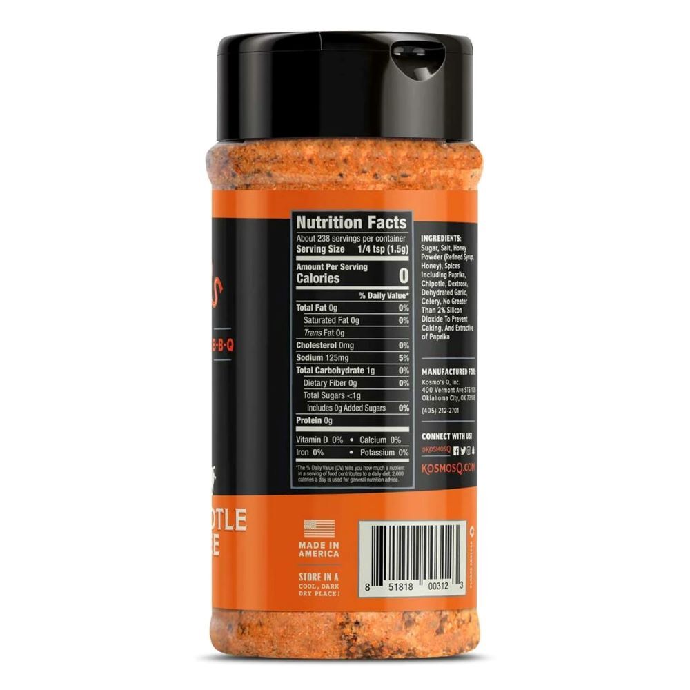Kosmos Q Spicy Killer Bee Chipotle Honey Rub, 12.6-Oz
