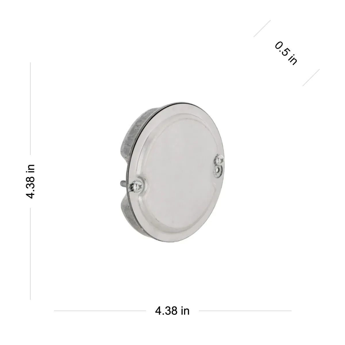 Raco Round Ceiling Rated Fan Pan, Five 1/2-In KO's, 4-In x 1/2-In