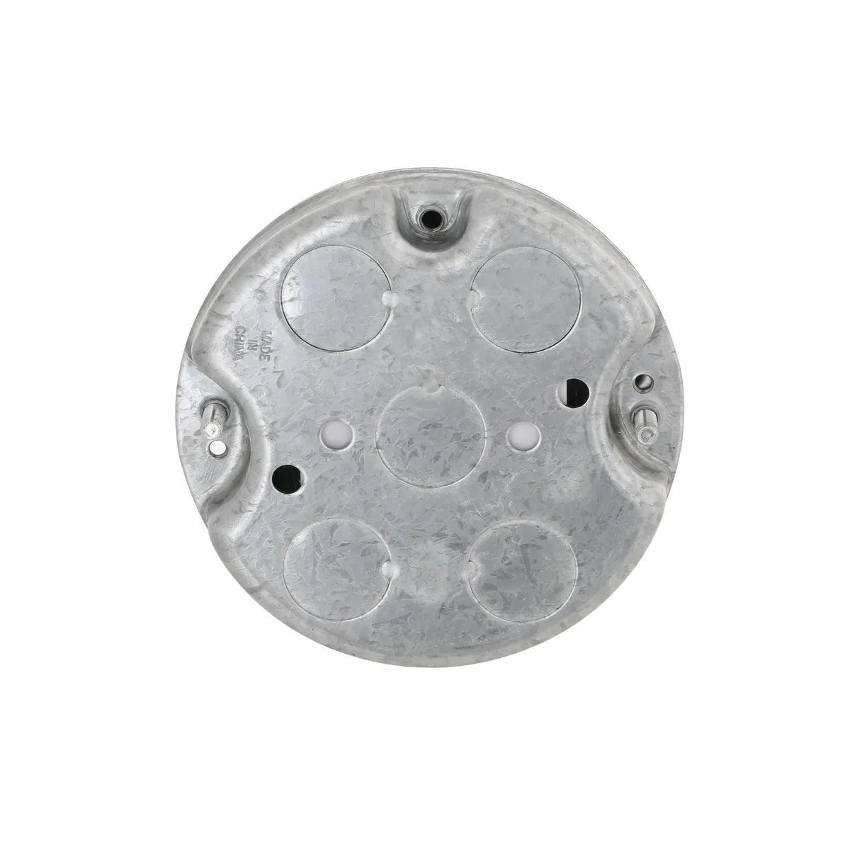 Raco Round Ceiling Rated Fan Pan, Five 1/2-In KO's, 4-In x 1/2-In