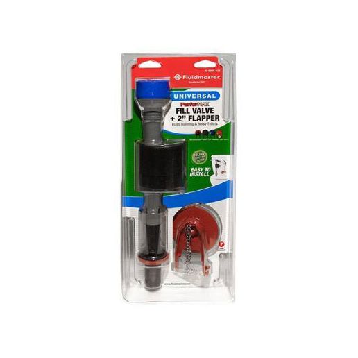 Fluidmaster PerforMAX Universal Toilet Fill Valve and 2-In Toilet Flapper Repair Kit