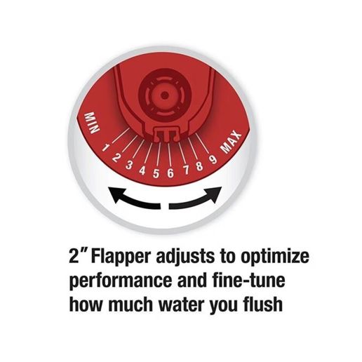Fluidmaster PerforMAX Universal Toilet Fill Valve and 2-In Toilet Flapper Repair Kit