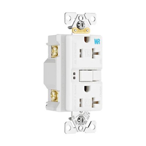 Eaton GFCI White Receptacle
