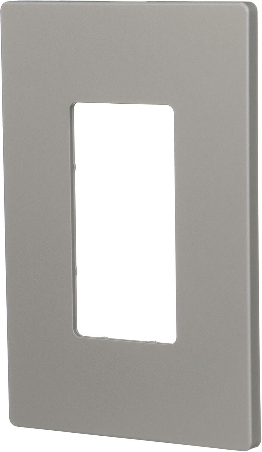 Eaton Silver Granite 1-Gang Screwless Designer Wallplate