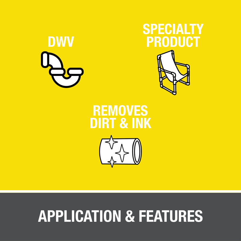 Oatey Clear Cleaner, 16-Oz